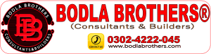 DHA Files Rates by Bodla Brothers Consultants and Builders logo with contact number for daily property files price update