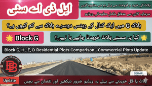 LDA City Lahore Block G Latest Development and Price Update Feb 26,2025
